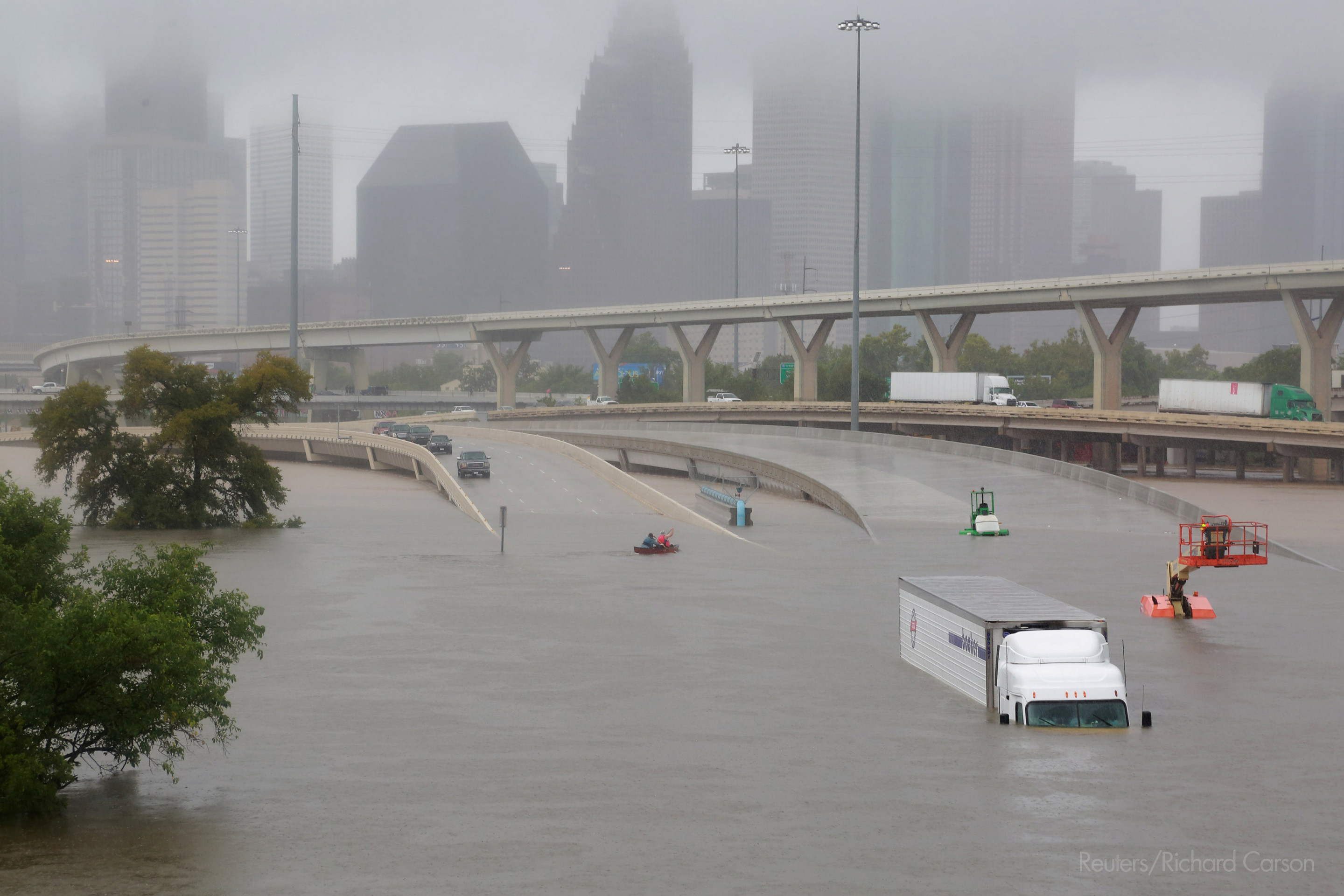 In September 2017 Hurricane Harvey caused severe flooding in Houston, US